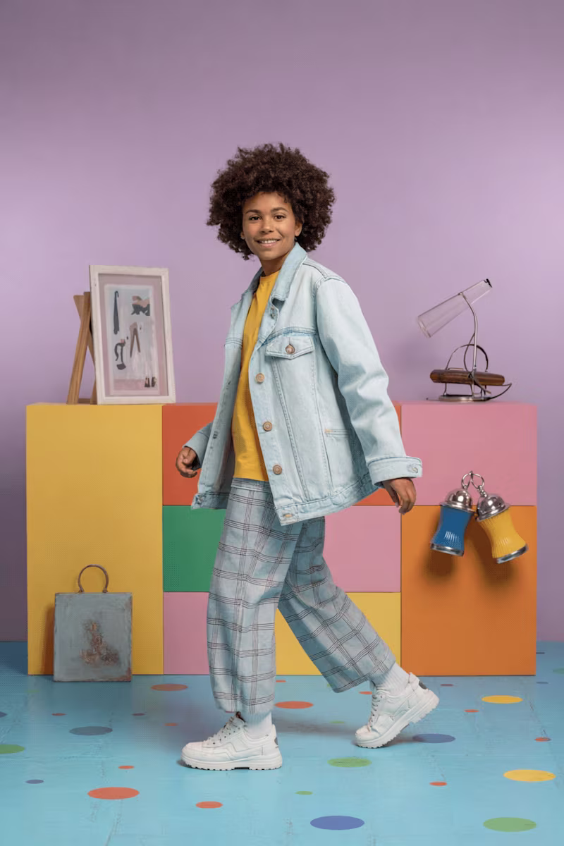 Cover image for Play Geometry – Kids Fashion Editorial (AI Generated)