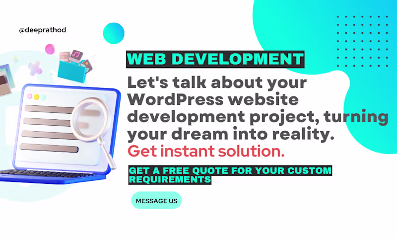 Cover image for Your WordPress Website Developer