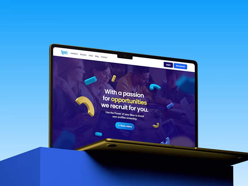 Cover image for Teen hire — Branding, UI/UX, Landing page