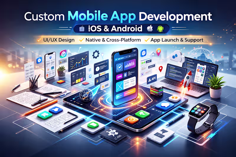 Cover image for Custom Mobile App Development (iOS & Android)