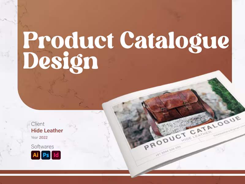 Cover image for Minimal Product Catalogue Design for Hide Leather