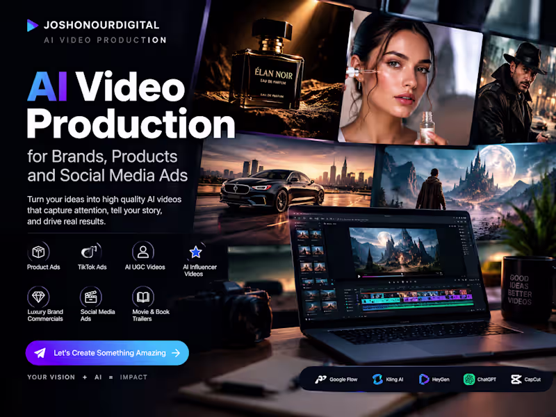 Cover image for AI Video Production for Brands, Products and Social Media Ads