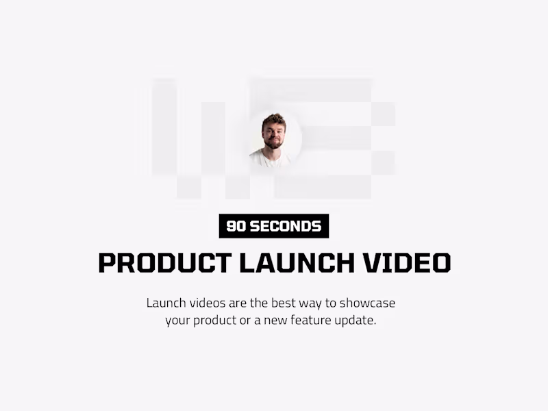 Cover image for Product Launch Video - 90 seconds