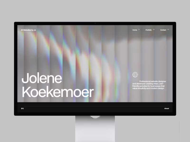 Cover image for Personal portfolio website — custom