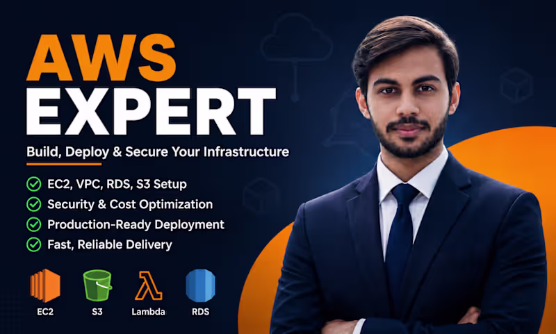 Cover image for I will build, deploy & secure AWS cloud infrastructure