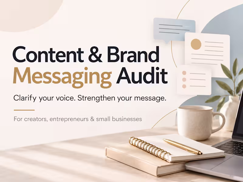 Cover image for Content & Brand Messaging Audit
