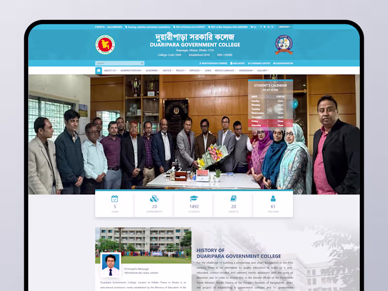 Cover image for Laravel Architecture: Duaripara Government College
