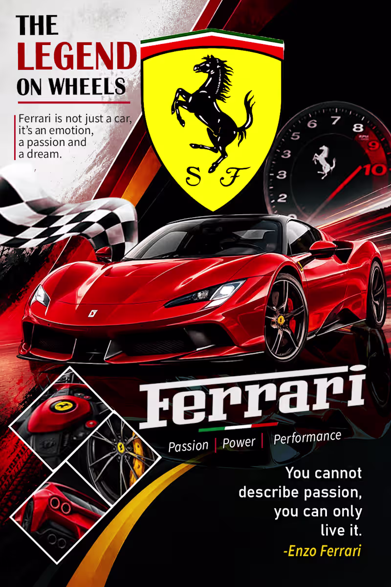 Cover image for Custom Car Poster Design | Sports & Luxury Cars