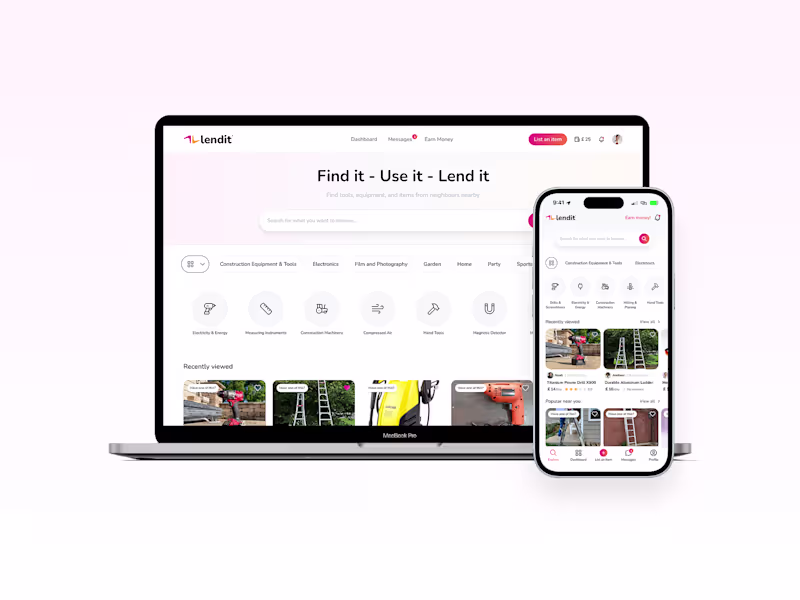 Cover image for Lendit — Full Product Design: UX/UI & Design System