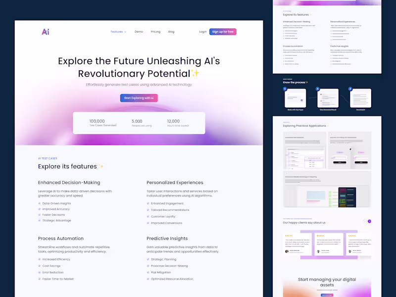 Cover image for AI-Powered SaaS Landing Page Design