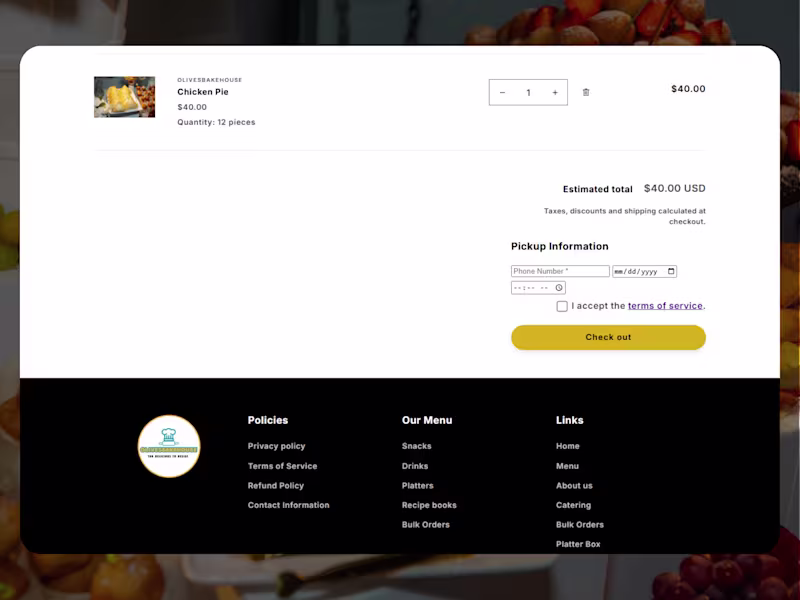 Cover image for Shopify Bakery Pickup Scheduling System