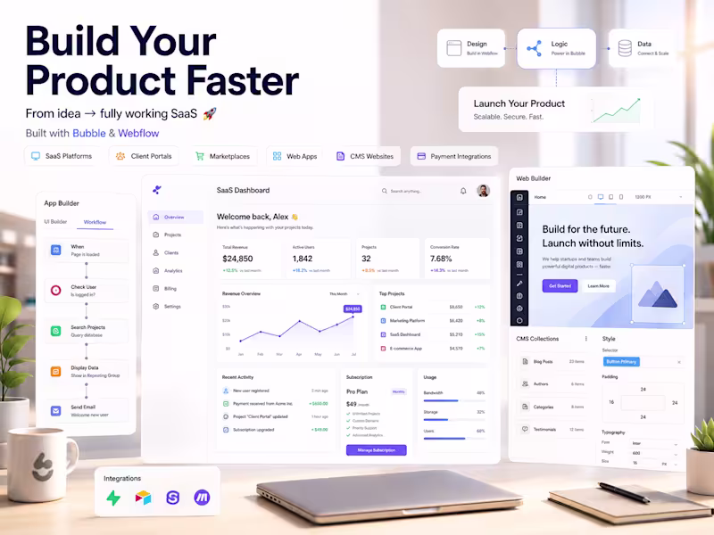Cover image for No-Code MVP — From Idea to Live Product 🚀