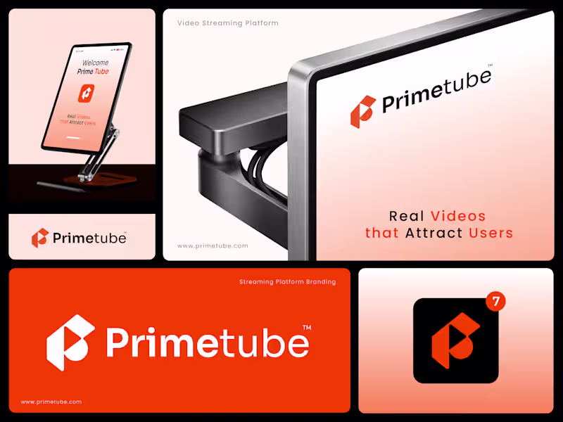 Cover image for Primetube - Visual Identity for