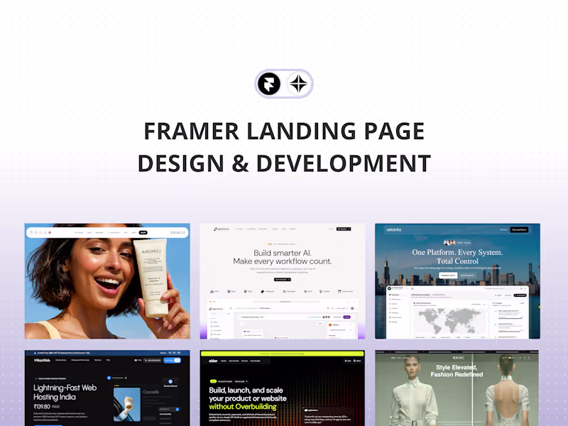Cover image for Framer Landing Page Design + Build in 2 Weeks