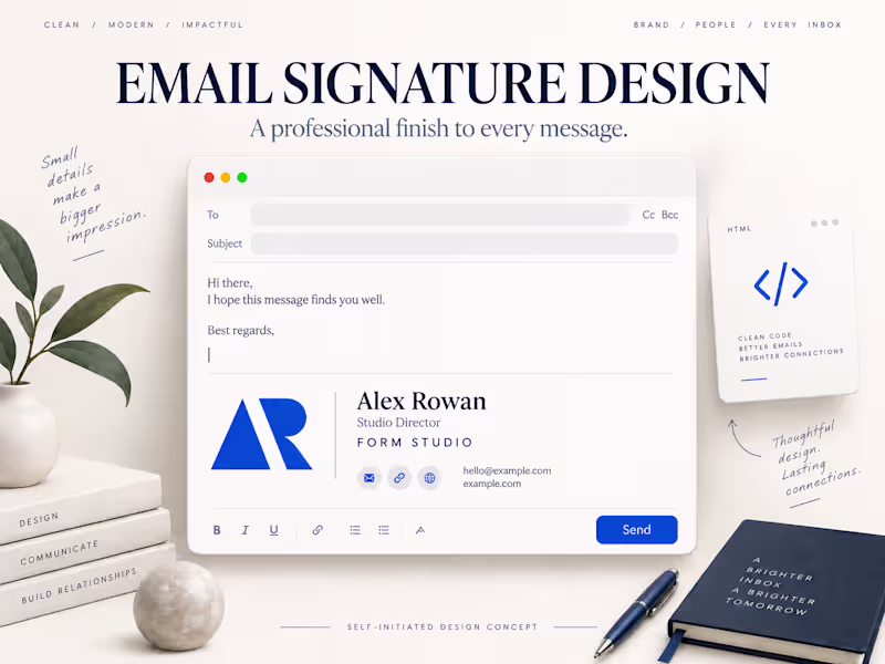 Cover image for Create a clickable HTML email signature