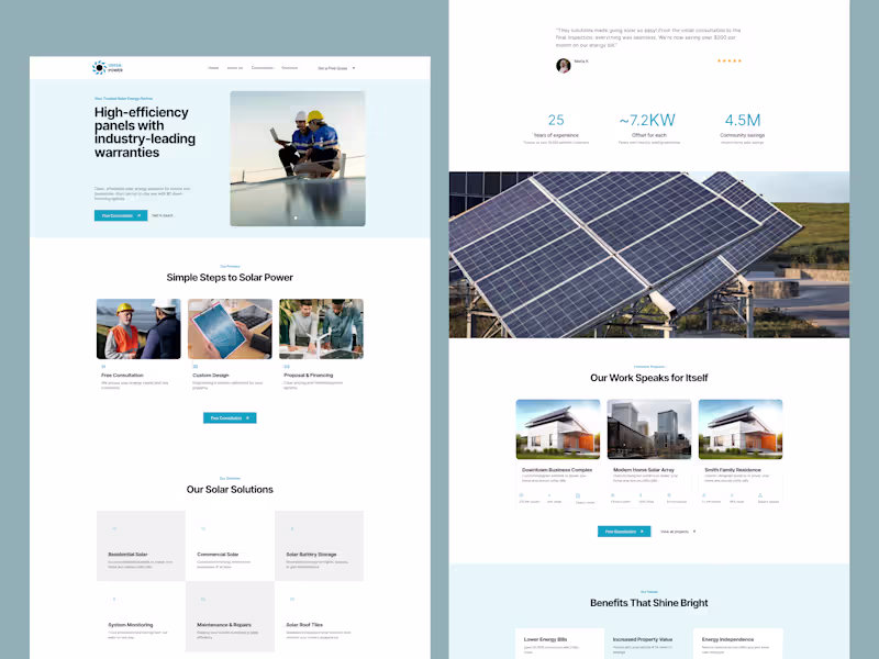 Cover image for Solar Energy Website Design