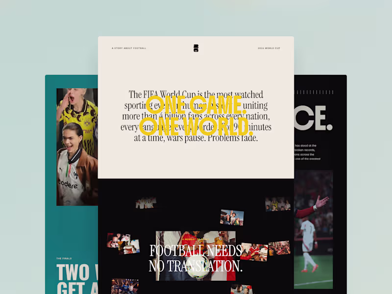Cover image for Framer Hackathon'26 Winner

United in Football