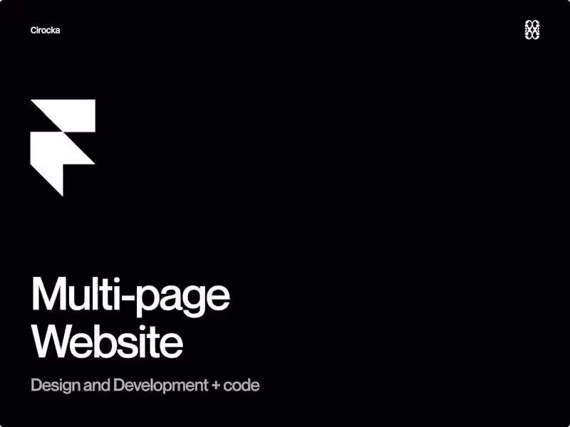 Cover image for Framer Multi-Page 