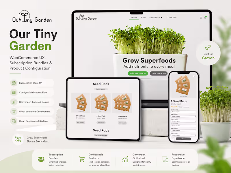 Cover image for Our Tiny Garden is a