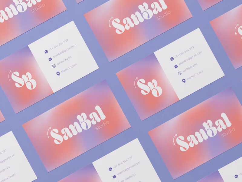 Cover image for BRANDING & VISUAL IDENTITY SANBAL STUDIO