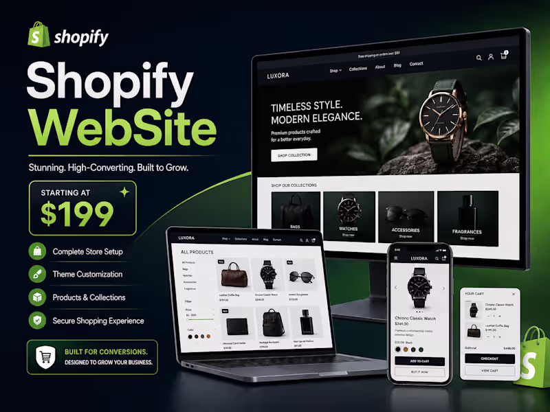 Cover image for Professional Shopify Store Design & Development