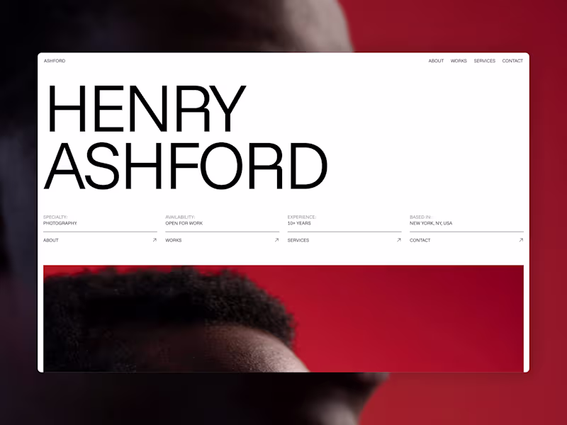 Cover image for Creative Photographer Portfolio · Design