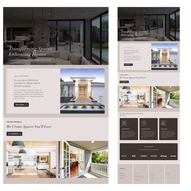 Cover image for Web & Brand Design for - THE RENO CO