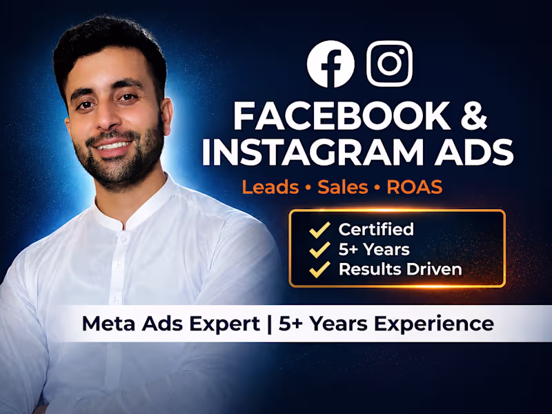 Cover image for Meta & Instagram Ads: Setup, Management & Optimization