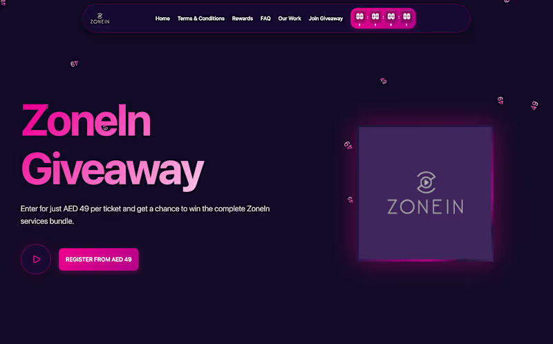 Cover image for Developed a high-converting giveaway landing