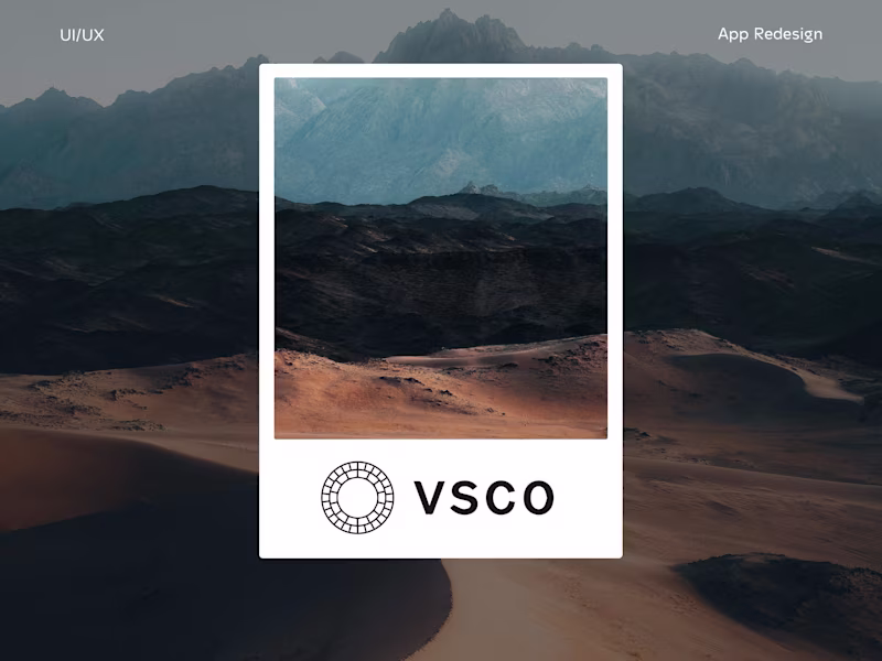 Cover image for VSCO | App Research & Redesign