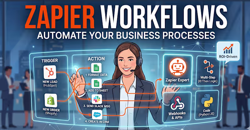 Cover image for Build advanced Zapier workflows and multi-step Zaps to automate