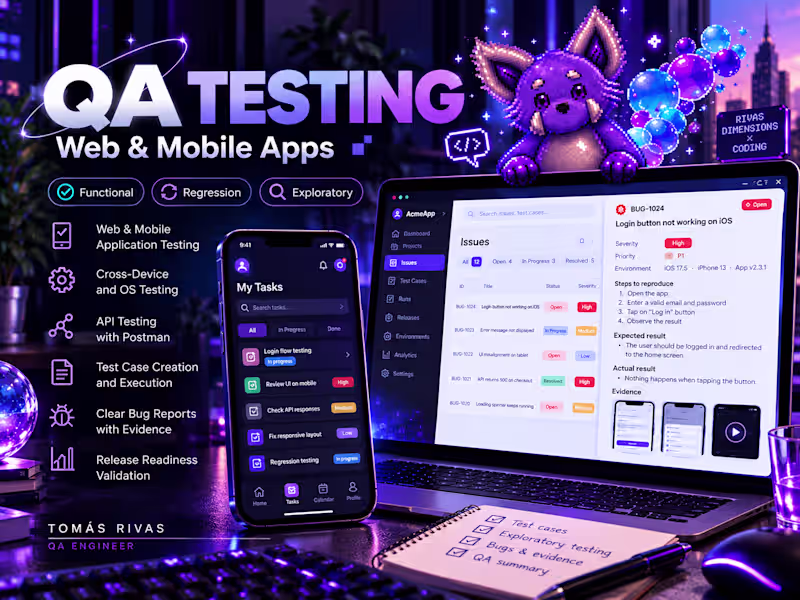 Cover image for QA Testing for Web & Mobile Apps