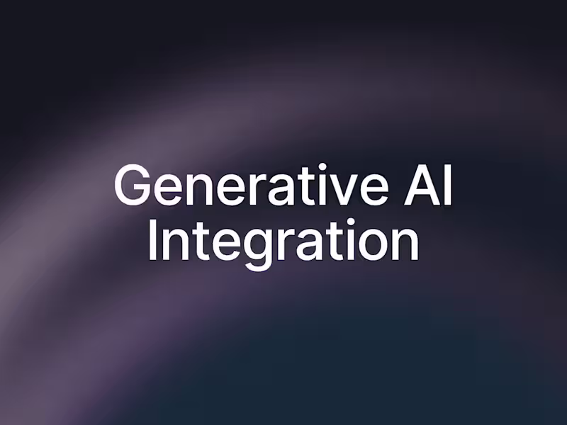 Cover image for Integrate Generative AI Into Your Product or Process
