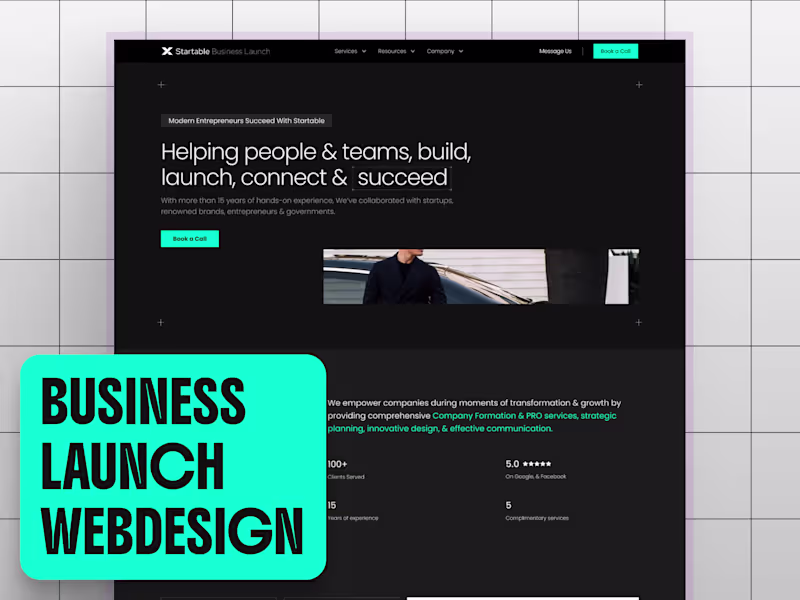 Cover image for Startable Website Design for a Premium, Scalable Experience