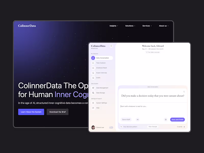 Cover image for ColinnerData: AI Knowledge App UX/UI