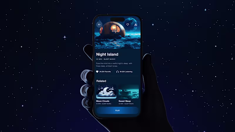 Cover image for SLEEP AID: Sleep App || App Design