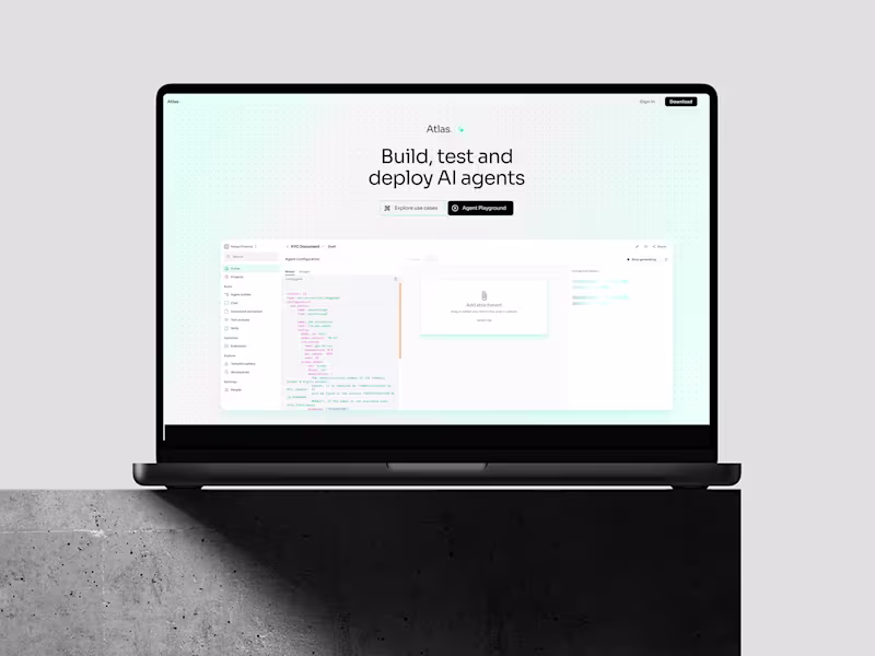 Cover image for Atlas AI Studio Design for Fintech Workflows