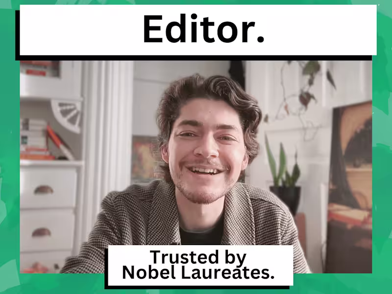 Cover image for Copy Editor | Trusted by Nobel Laureates & Thought Leaders