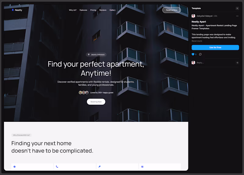 Cover image for My first Framer Template, check