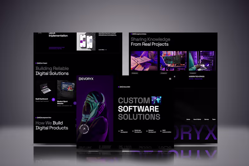 Cover image for Kajabi Tech & Software Solutions Website | UI/UX & Development