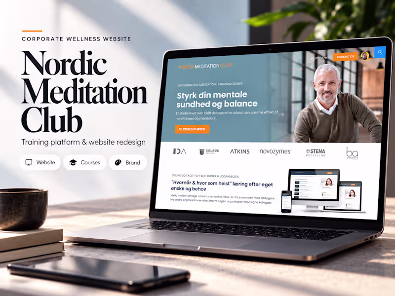Cover image for Kajabi Redesign: Nordic Meditation Club