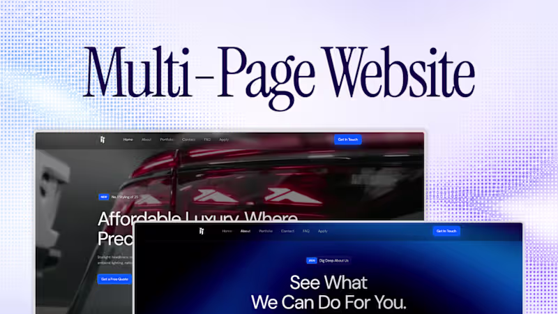Cover image for Multi-Page Website on Framer