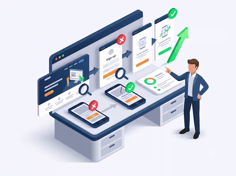 Cover image for High-Converting Landing Page & Sign-Up Flow UX/QA Audit