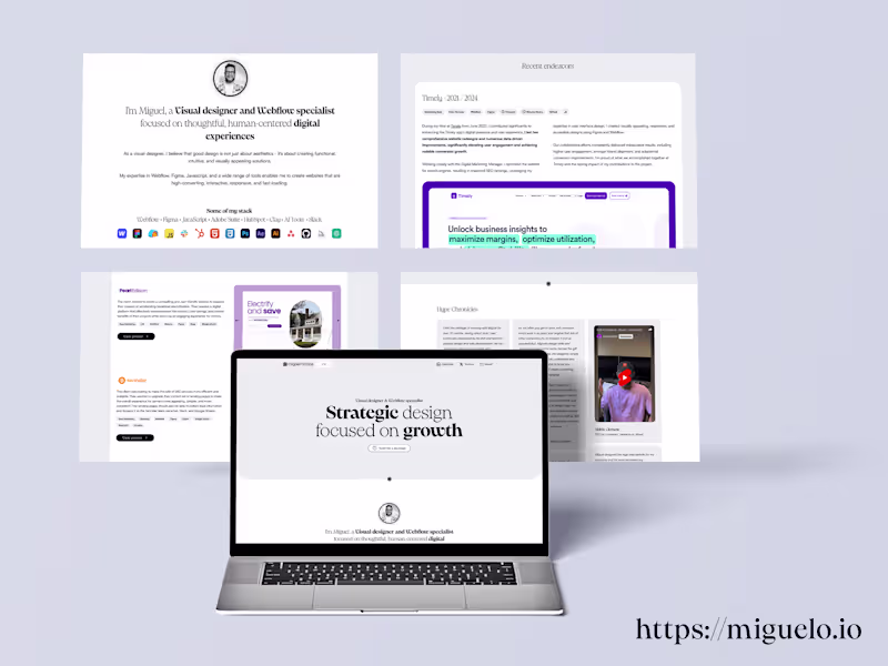 Cover image for Strategic Digital Design & Webflow Development | Miguel Ochoa
