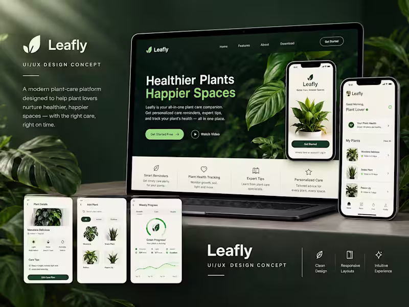 Cover image for Leafly — UI/UX & Digital Product Design Concept