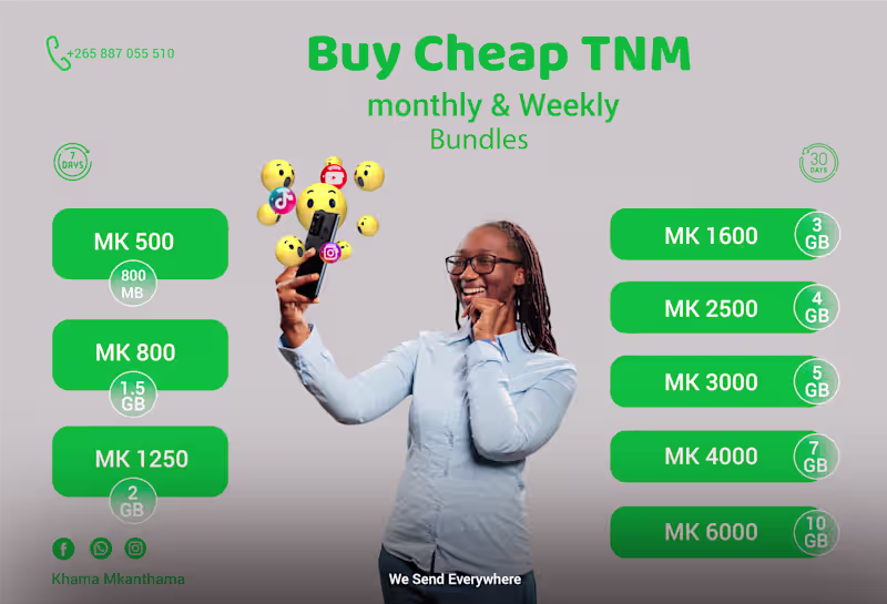 Cover image for  Internet Bundles selling Ad for a Telecomm company "TNM"