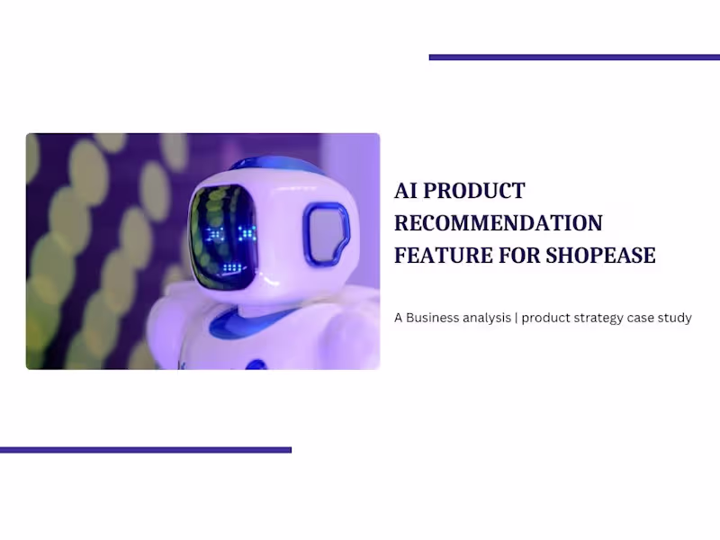 Cover image for AI Product Recommendation System Development for ShopEase