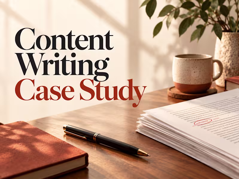 Cover image for Content Writing Case Study