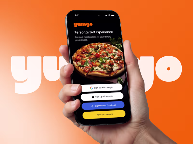 Cover image for Yumgo - Food Delivery App UI