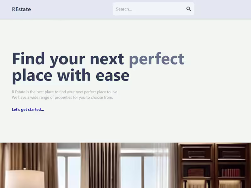 Cover image for Real-Estate Site